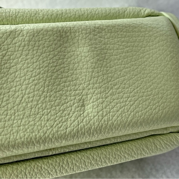 NEW HYETHE Soft Pillow Leather Mini Bag Light Lime Green Korea Crossbody - Picture 6 of 15